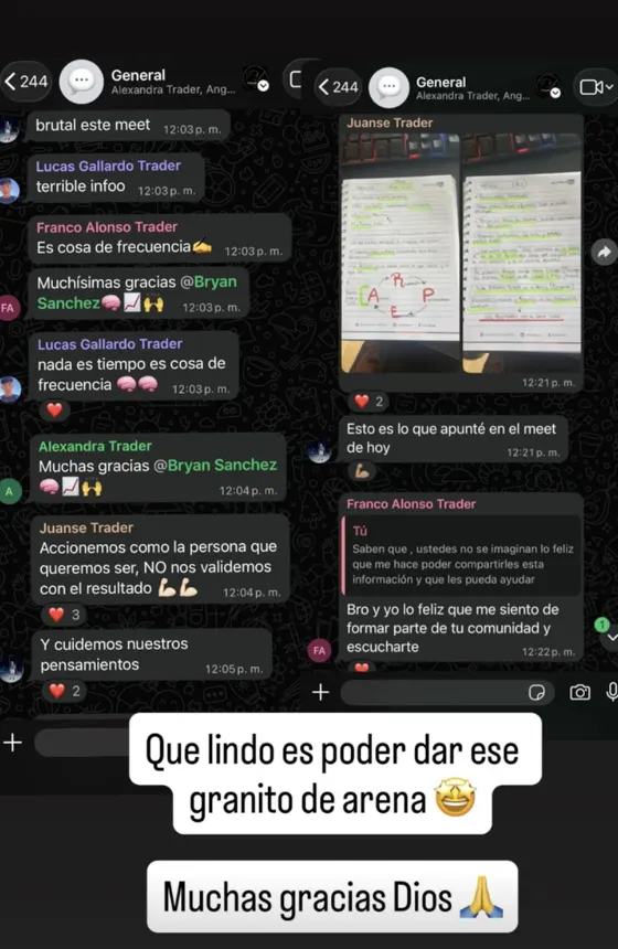 Franco agradece las llamadas de la comunidad